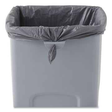 Rubbermaid® Commercial Untouchable Square Waste Receptacle, Plastic, 23 Gal, Gray freeshipping - TVN Wholesale